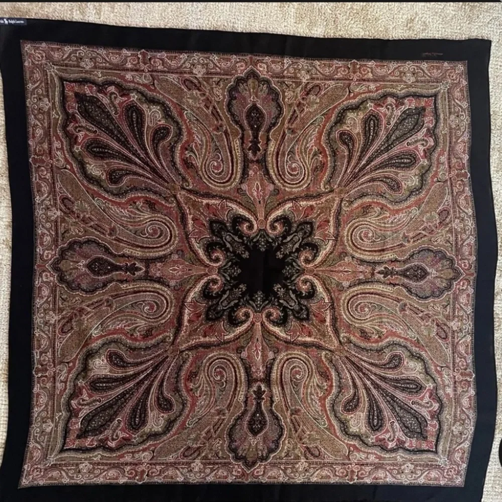 Vtg RALPH LAUREN 100% Wool Scarf